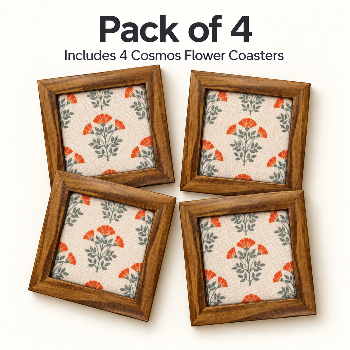 Cosmos Coaster — Pack of 4 Contents