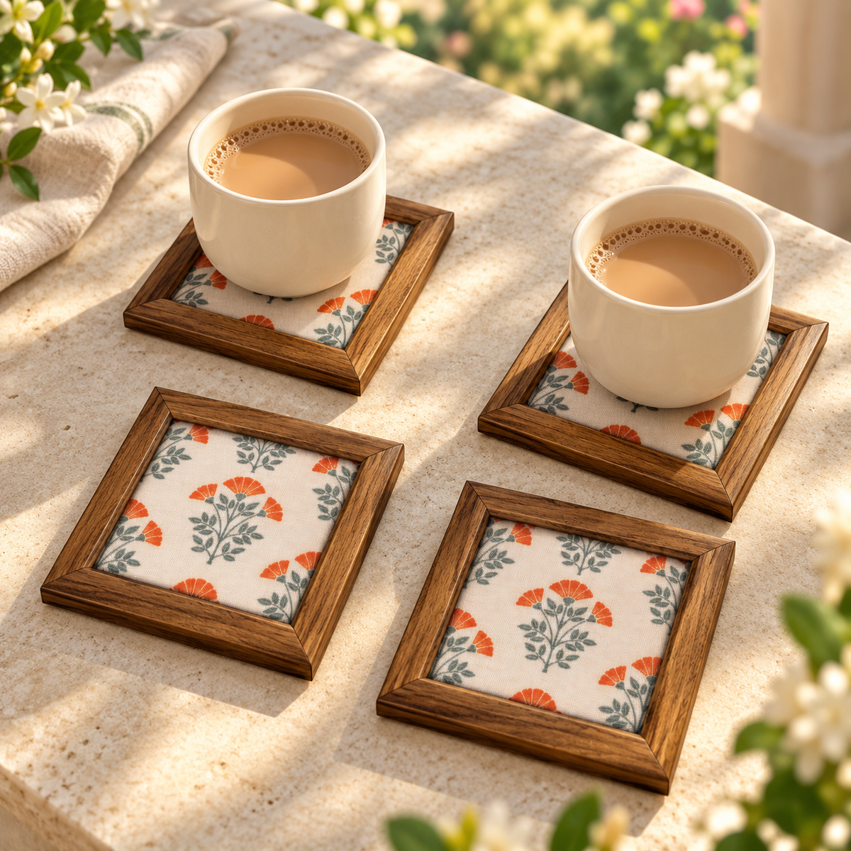 Cosmos Coaster — Pack of 4 Lifestyle