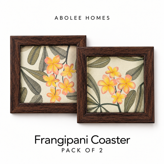 Frangipani Coaster — Pack of 2 Hero