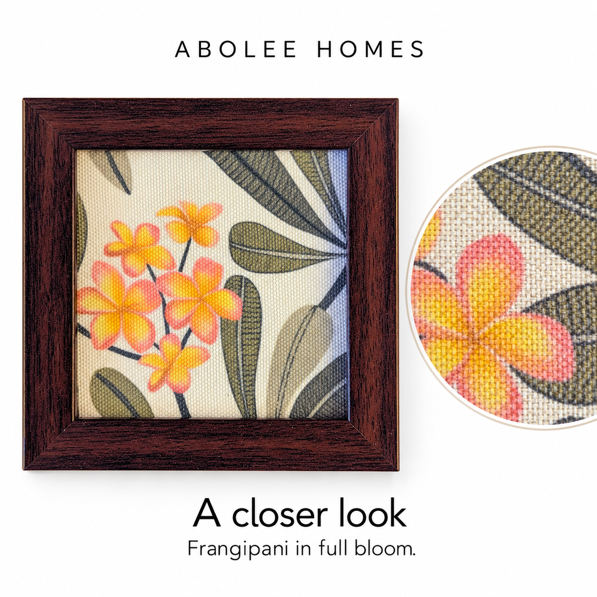 Frangipani Coaster — Design Detail