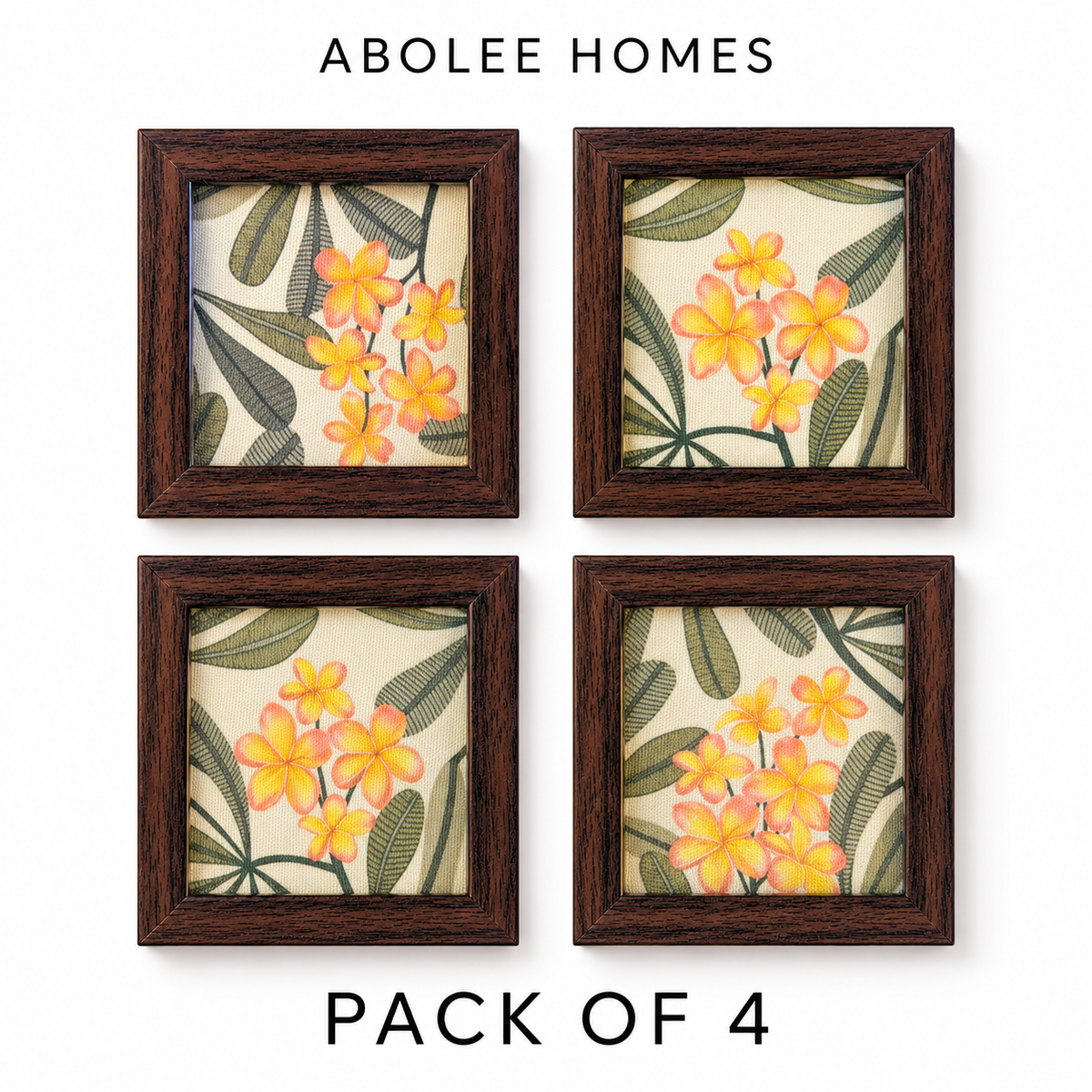 Frangipani Coaster — Pack of 4