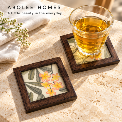 Frangipani Coaster — Lifestyle Tea for Two