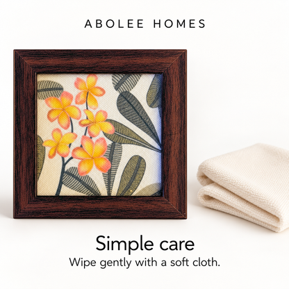 Frangipani Coaster — Care