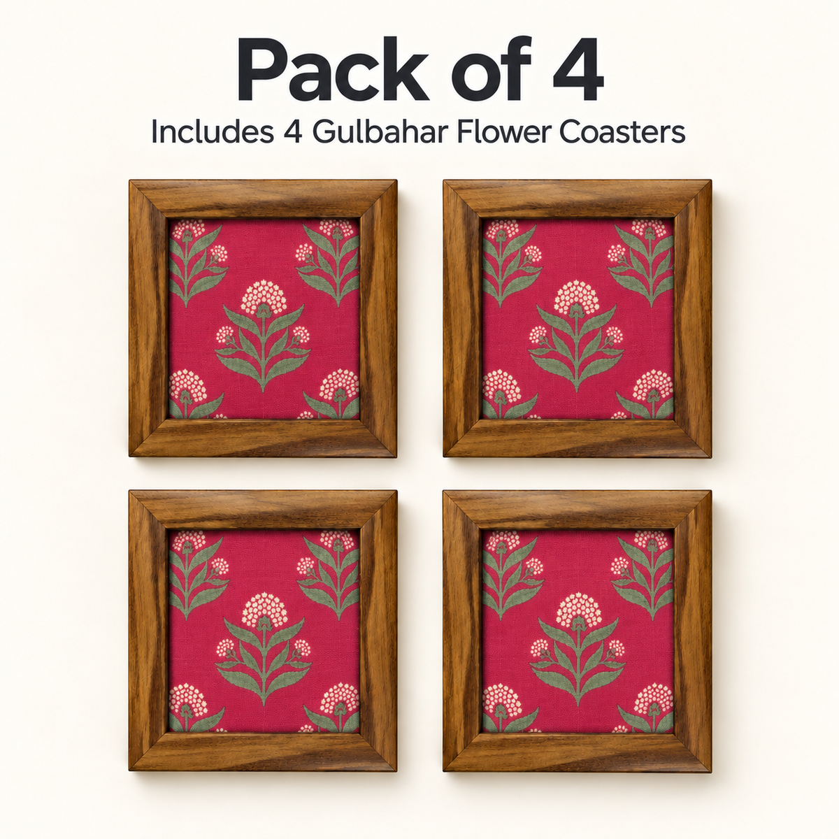 Gulbahar Coaster — Pack of 4 Contents