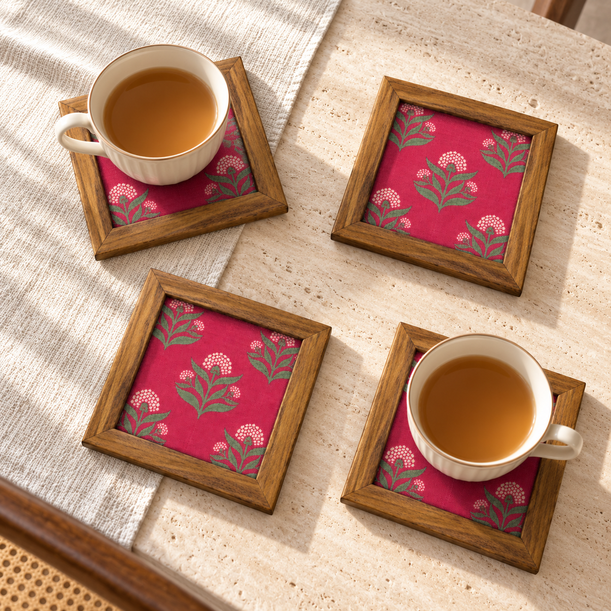 Gulbahar Coaster — Pack of 4 Lifestyle
