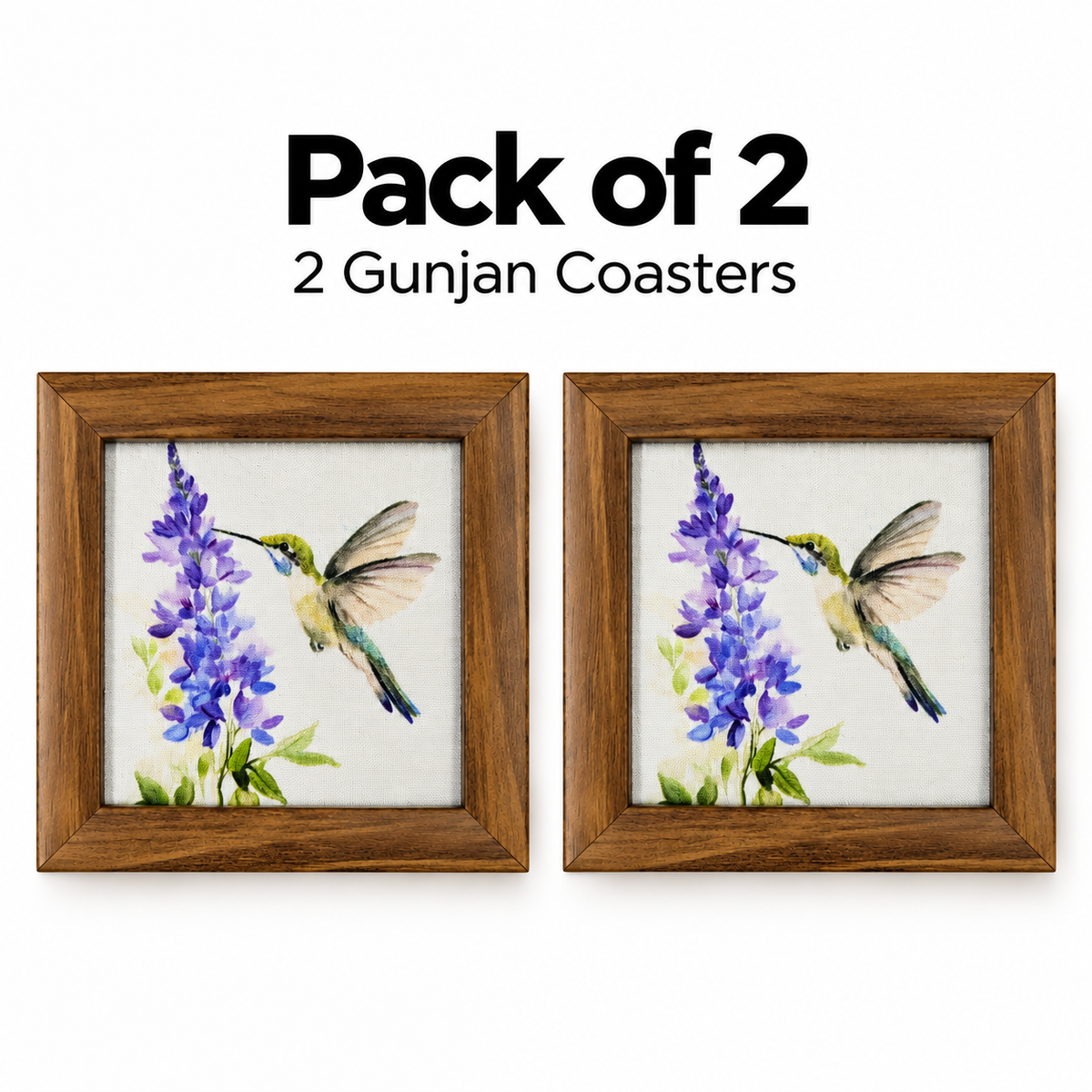 Gunjan Coaster — Pack of 2 Contents