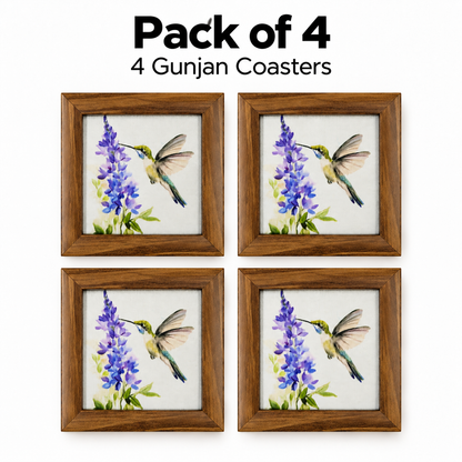 Gunjan Coaster — Pack of 4 Contents