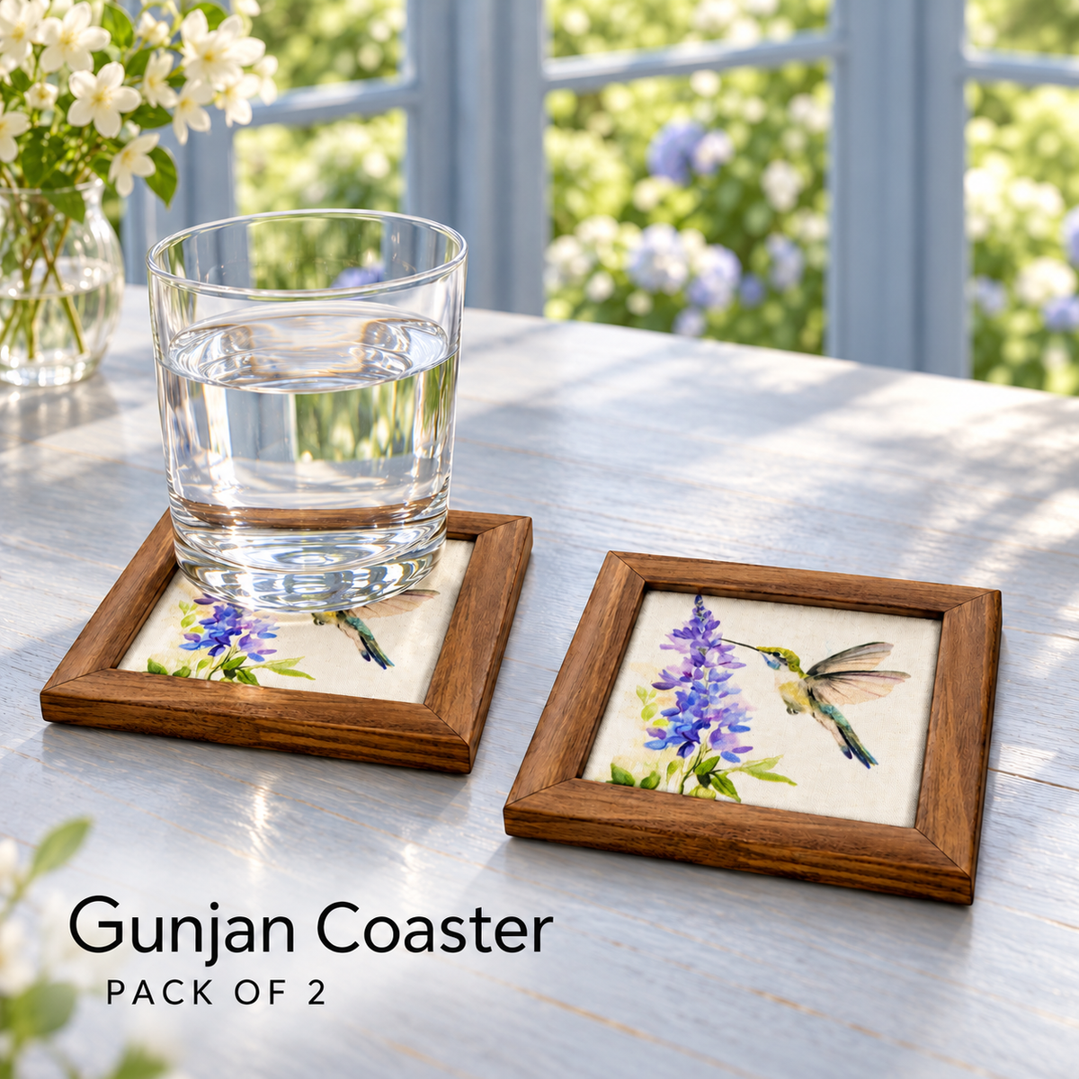 Gunjan Coaster — Pack of 2 Lifestyle