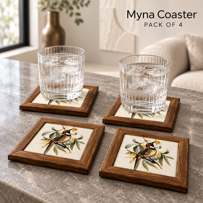 Myna Coaster — Pack of 4 Lifestyle
