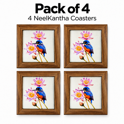 NeelKantha Coaster — Pack of 4 Contents