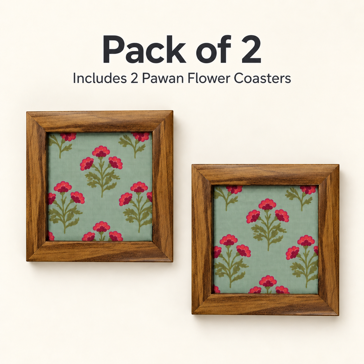 Pawan Coaster — Pack of 2 Contents