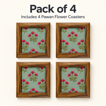 Pawan Coaster — Pack of 4 Contents