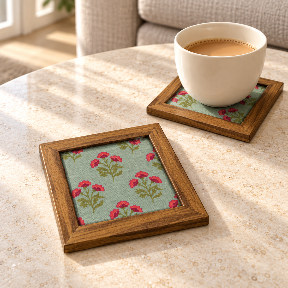 Pawan Coaster — Pack of 2 Lifestyle