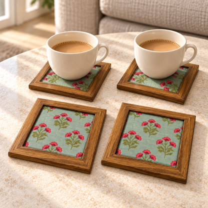 Pawan Coaster — Pack of 4 Lifestyle
