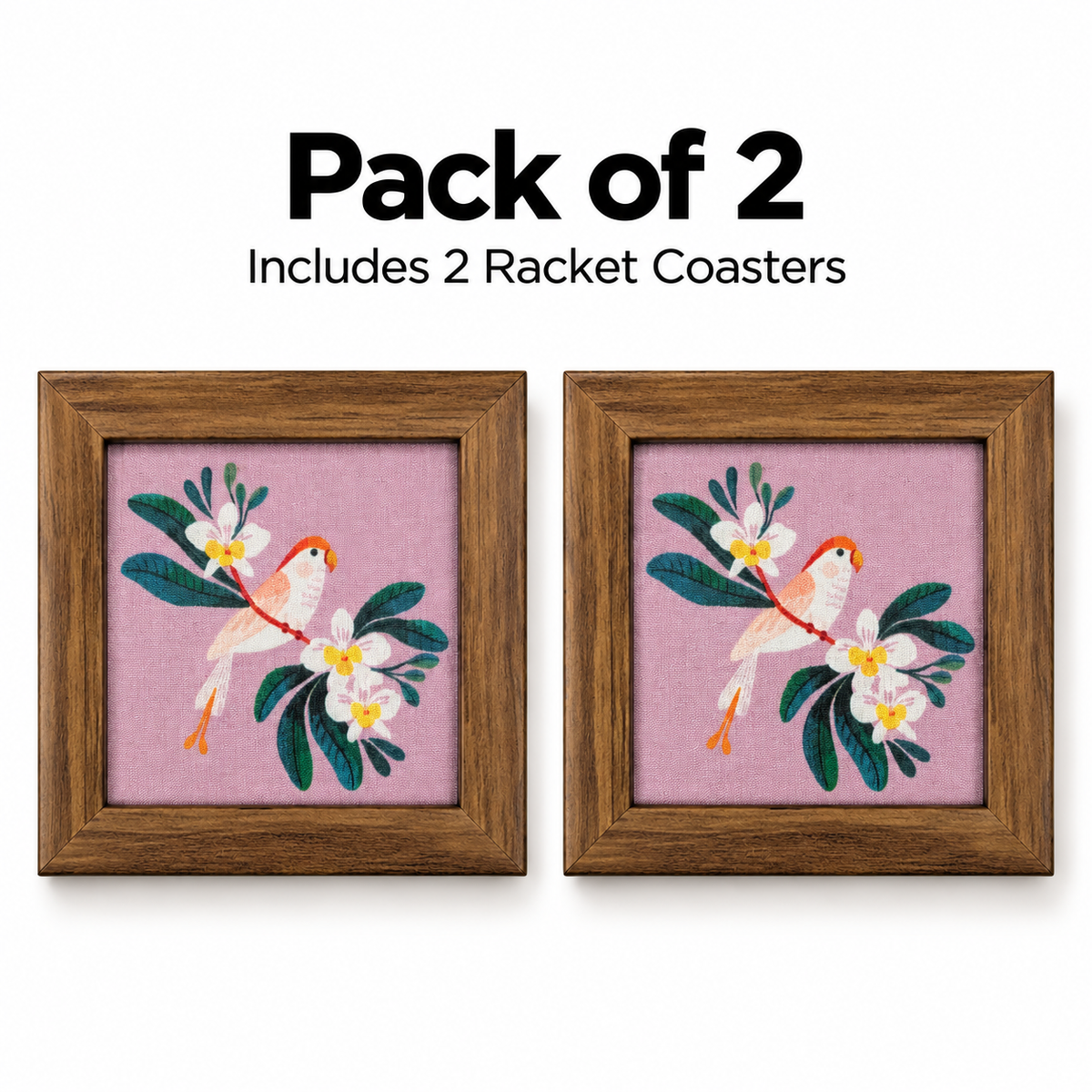 Racket Coaster — Pack of 2 Contents