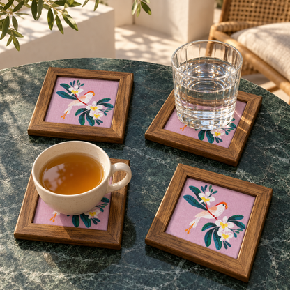 Racket Coaster — Pack of 4 Lifestyle