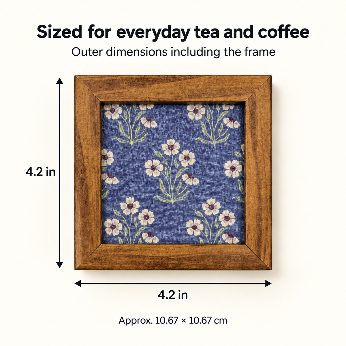 Susan Flower Coaster — Size