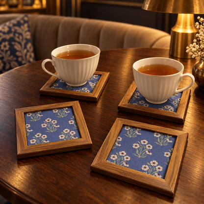 Susan Flower Coaster — Pack of 4 Lifestyle