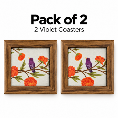 Violet Coaster — Pack of 2 Contents