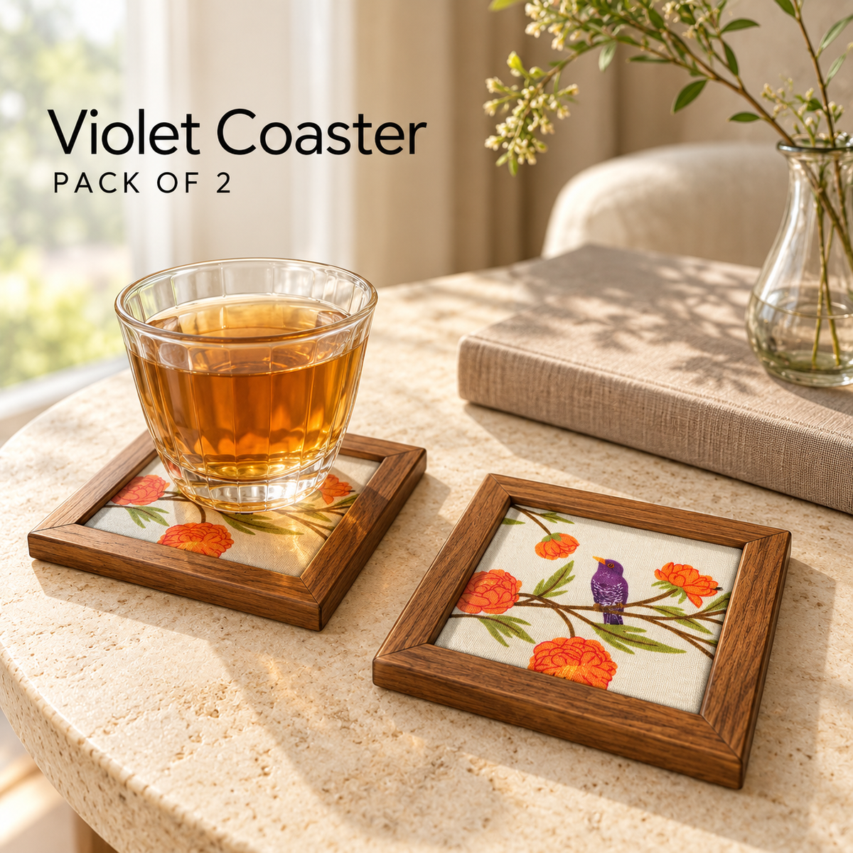 Violet Coaster — Pack of 2 Lifestyle